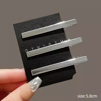 3Pcs/Set Y2K Silver Metal Hairpins for Women Girls Star Hair Clip Multiple Styles Seamless Duckbill Clip Girls Hair Accessoires