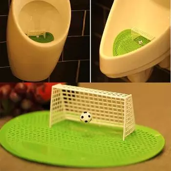 3pcs Shooting Mat Creative Goal Urinal Football Urinal Male Toilet Clean Deodorant Bathroom Urinal Pad Leather Aromatic Restroom 3pcs Mat