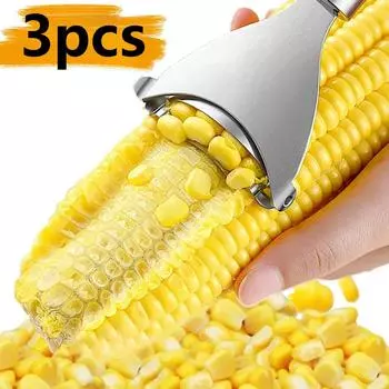 3 шт. Нержавеющая сталь кукурузорезка кукурузная щетка строгальный станок молотилка многоцелевой дынный резак бытовые кухонные гаджеты инструмент 1pcs