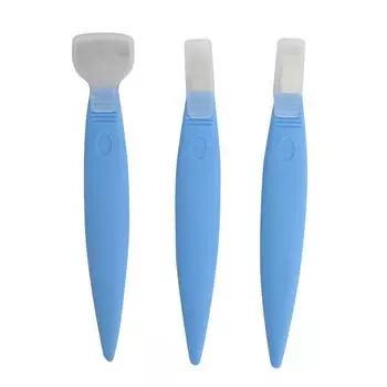 3Pcs Stainless Steel Pedicure Knife Tools Ingrown Toe Nail Correction Dead Skin RemoverDeep Blue темно-синий