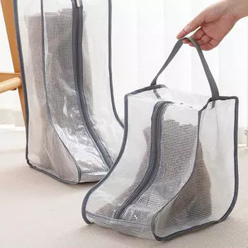 3PCS Storage Bag Shoes Storage New Travel Boots Storage Bag Household Widened Boots Short Boots Bag Visual Portable Shoe Bag