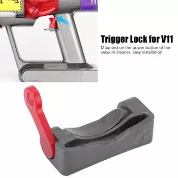 3Pcs Vacuum Cleaner Trigger Lock Power Button Lock for V7 V8 V10 V11 V15 Vacuum Cleaner Grey