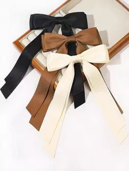 3Pcs Women Hair Bows Barrettes Bow Hair Clip Headwear Headdress Hair Ribbons Girl s Satin Hairclips Hair Bows for Girls Teen Size fits all