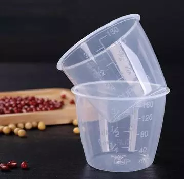 3pecs 160 мл Премиум прозрачный пластиковый градуированный мерный стаканчик без ручки кухонный измерительный инструмент для снятия аксессуаров Donlim