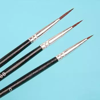 3шт 0 00 000 крючок Line Pen профессиональные кисти для рисования с тонким кончиком для акрила 1