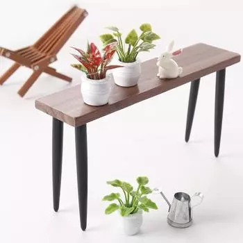 3шт 1:12 кукольных миниатюрных растений в горшках, модель кукольного дома, украшение для растений, микроландшафтный садовый декор, аксессуары one size