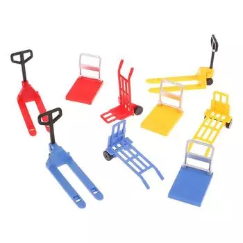 3шт 1:12 кукольных миниатюрных тележек, лестниц, подъемных механизмов, мини-тележек для улицы, вилочных погрузчиков, передвижных инструментов, модель, игрушки для домашнего декора