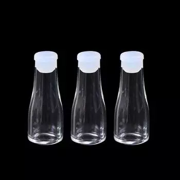 3шт 1: 12 Кукольный домик Миниатюра Стеклянная Бутылка Кухня Гостиная Аксессуары