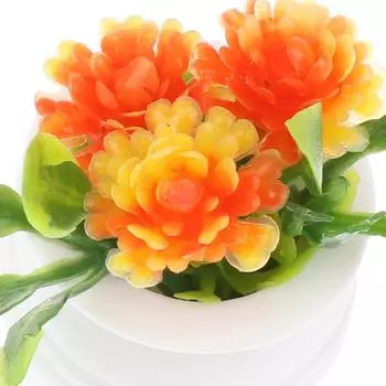 3шт 1:12 миниатюрных зеленых растений в горшках для кукольного домика, имитация горшечных растений