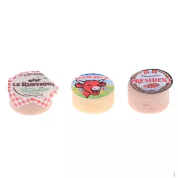 3шт 1:12. Миниатюрный мини-сыр для кукольного домика