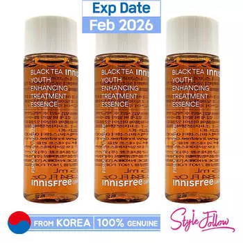 3шт/75мл_[INNISFREE] Лечебная эссенция для повышения молодости черного чая 25мл (Образец) 25ml X 3pcs (75ml)