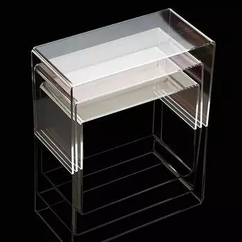 3шт акриловые прилавки для окон, шляпы, обувь, очки, витрина, стойка для шкафа, полка белый