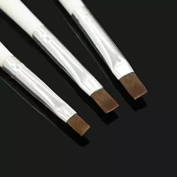 3шт акриловый маникюрный салон ручка кончики УФ-гель живопись набор кистей для дизайна