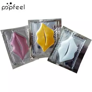 3шт антивозрастные морщины смягчают коллагеновый пластырь увлажняющие желейные маски для губ 3Pcs золотой