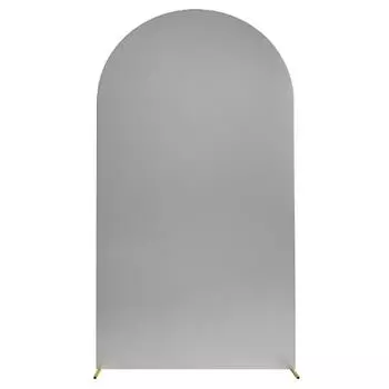 3шт арочный фон чехол утолщенный полиуретановый эластичный фон ткань для свадьбы дня рождения вечеринки Light Gray 1