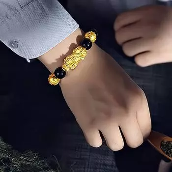 3шт браслет Ом Мани Падме Хум - стеклянные бусины мифическое дикое животное женский мужской браслет богатство притяжение символ богатство притягивает ретро ручная работа 12mm