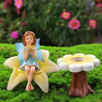 3шт Цветочная фея Статуя Смола Статуэтка Скульптура