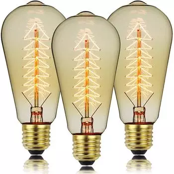 3шт E27 ретро светодиодные лампы накаливания в форме рождественской елки лампа накаливания домашний декор