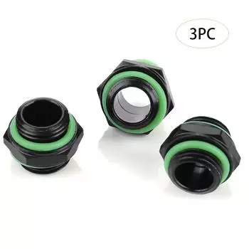 3шт G14 шестигранный ниппель резьбовой трубный соединитель с уплотнительным кольцом для системы водяного охлаждения ПК