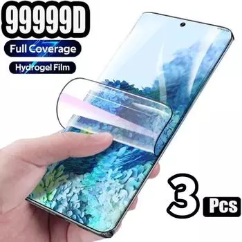 3шт HD Защитная пленка для экрана с полным покрытием Мягкая пленка из ПЭТ для Samsung Galaxy S22 S21 Plus S22 Plus S20 Ultra Note8 Note9 Note10 Note20 Защитная мягкая пленка