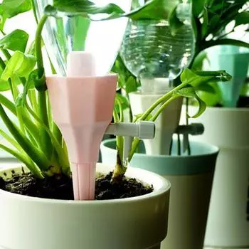 3шт капельницы для полива регулируемые автоматические капельные капельницы с медленным высвобождением для цветов для сада серый