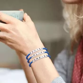 3шт/комплект синий браслет дружбы женский регулируемый размер ручной работы синий браслет из бусин символ