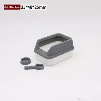 3шт/комплект украшения для дома 1:12 кукольных миниатюрных кошачьих туалетов, модель мини-лопаты, зоотовары для кукол, аксессуары для игрушек