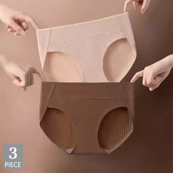 3шт/комплект! Женские хлопковые трусики большого размера, нижнее белье, удобные бесшовные трусики, сексуальные трусы M-XXL M