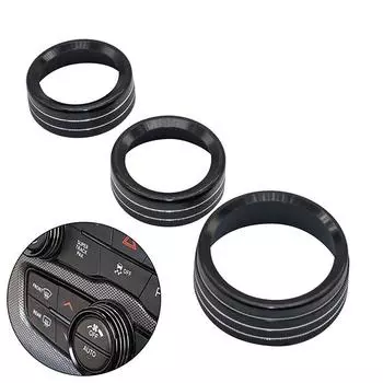 3шт крышка кольца ручки 4,3*1,7 см алюминиевый сплав черный