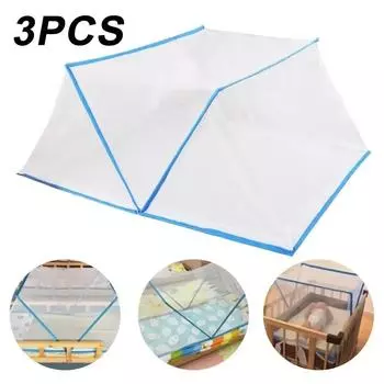 3шт москитная сетка детская кровать москитная сетка детская складная детская москитная сетка без нижней установки складная москитная сетка 190x80x80cm