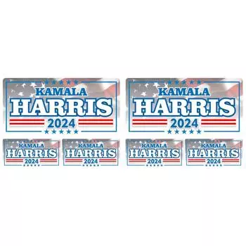 3шт наклейки на бампер автомобиля Камала Харрис президентские выборы 2024 наклейка