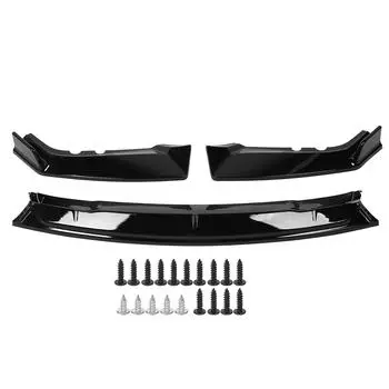3шт передний бампер губа высокопрочный ABS бампер губа спойлер кузов комплект для CR-V 2017-2020 Piano Black