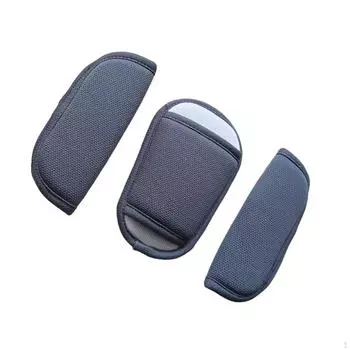 3шт плечевой ремень коляски чехол для сиденья-бустера серый чёрный