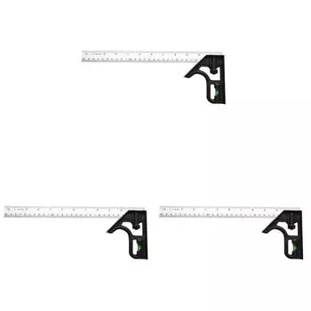 3шт прямоугольная линейка для деревообработки квадратный угол транспортир измерительный инструмент