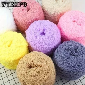 3шт пряжа мягкая пряжа для ручного вязания толстая полиэстеровая пряжа пряжа для свитера ручного плетения толстая пряжа для одеяла мягкая пряжа для шарфа бархатная коралловая пряжа 3pcs жёлтый