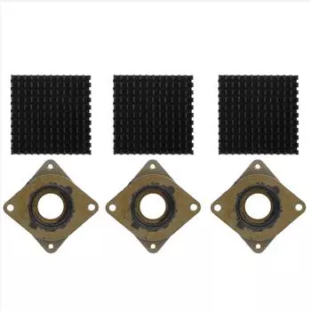 3шт радиатора теплоотвод алюминиевый 40 x 40 x 11 мм система охлаждения электроприборы