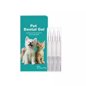 3шт ручка для чистки зубов домашних животных, ручка для отбеливания зубов для собак, домашних животных, собак/кошек, ручка для чистки зубов для ухода за зубами, средство для удаления зубного камня из натуральных растений для собак и кошек(15мл) One Size з
