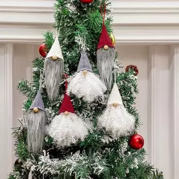 3шт Санта-Клаус Рождественская елка Украшение Подвесные украшения A