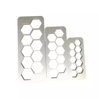 3шт шестигранник печенье шоколадное печенье резак помадка торт DIY декоративная форма