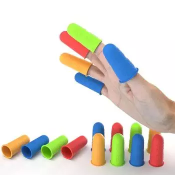 3шт силиконовая защита для пальцев, защитный чехол для пальцев, большой, средний, маленький чехол для пальцев красный
