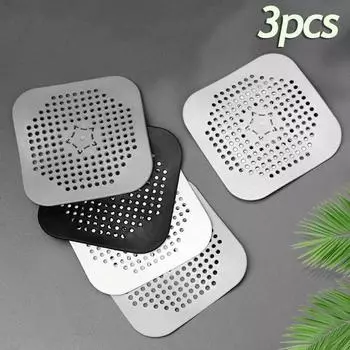 3шт сливной волос улавливатель фильтр раковина антиблокировочный фильтр ванна душ пол силиконовый заглушка крышка кухонный аксессуар для ванной комнаты