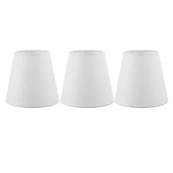 3шт современный европейский стиль тканевый абажур E14 ClipOn абажур для люстры-свечи