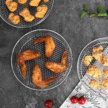 3шт стойка для фритюрницы штабелируемые стойки для дегидратора корзина из нержавеющей стали аксессуары для лотков Square