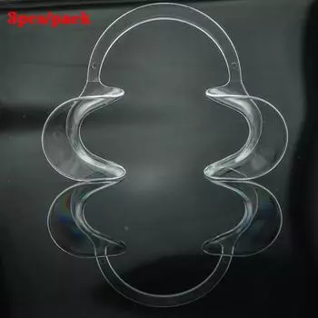 3шт стоматологические C-образные ретракторы для губ и щек, пластиковые открывалки для рта, стоматологические инструменты