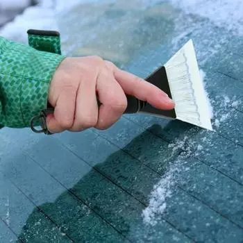 3шт сверхмощный скребок пластиковый лед снег автомобиль резиновая лопата с ручкой рукав