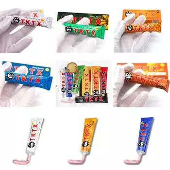 3шт TKTX Обезболивающий крем для татуировок 10г 3PCS жёлтый