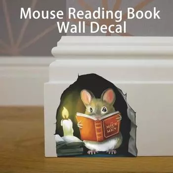 3шт забавные наклейки на стены самоклеящиеся 3D художественные фрески угловые наклейки 2 Wall Stickers