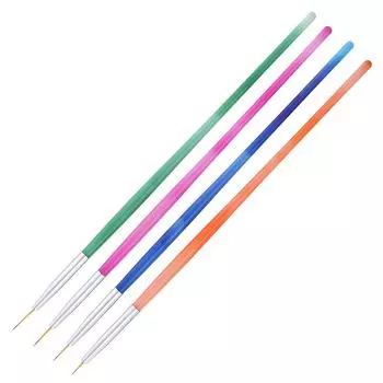 3шт живопись рисунок расставить DIY кисти акриловые советы лайнер набор ручек для дизайна ногтей 6Pcs