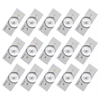 3V 6V LED SMD Light Beads 2M Кабель Прозрачный для ремонта светодиодных телевизоров 32-65 дюймов 50PCS Round 3V