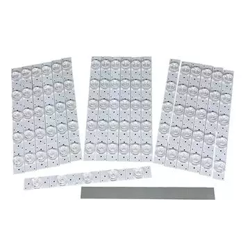 # 3V 6V светодиодные SMD лампы бусины 2M кабель для 32-65 дюймов LED телевизор подсветка полосы ремонт 50PCS Round 3V